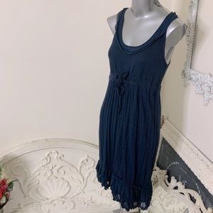 BCBGMaxAzria Pointelle Knit Fit and Flare Dress